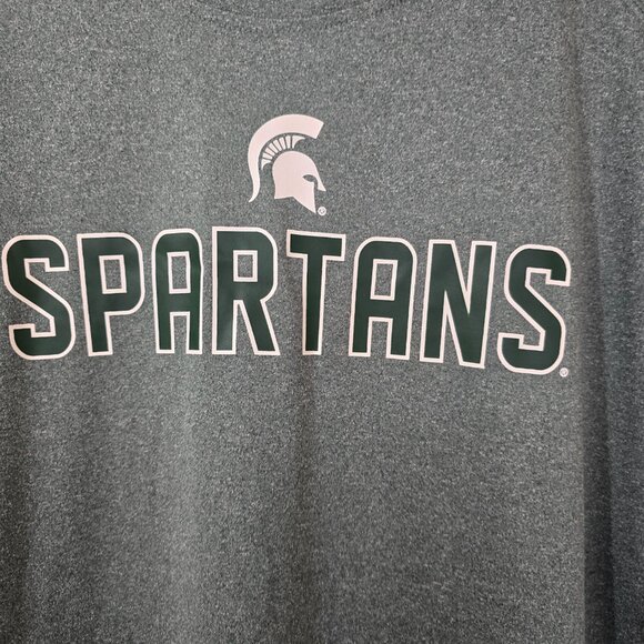 Michigan Spartans Men's Captivating Short Sleeve T-Shirt Poly Green Sz 3XL NWT - Picture 2 of 7